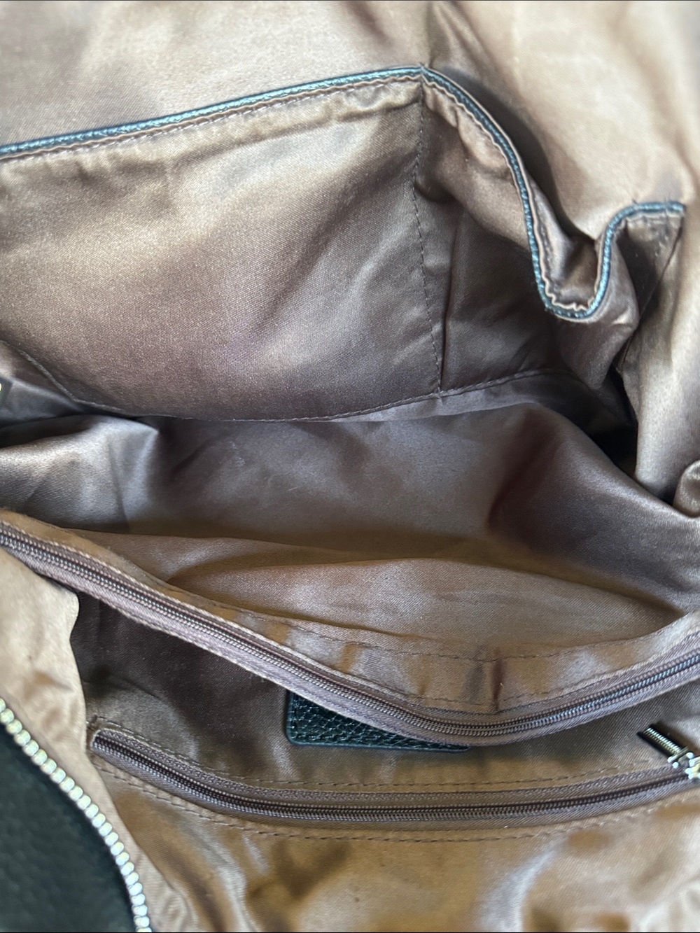 Kattee Classic Black Leather Tote Bag - Black - Picture 9 of 13
